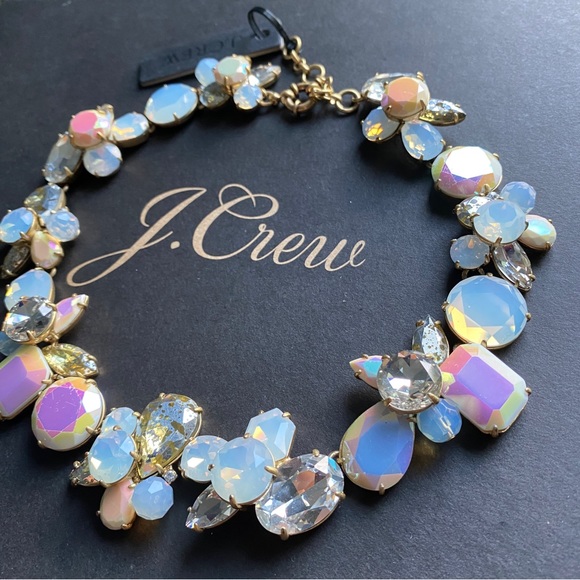 J. Crew Crystal Cluster necklace - Picture 3 of 6
